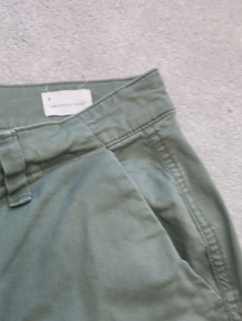 GAP Olive Green Girlfriend Khaki Pants - Picture 5 of 10